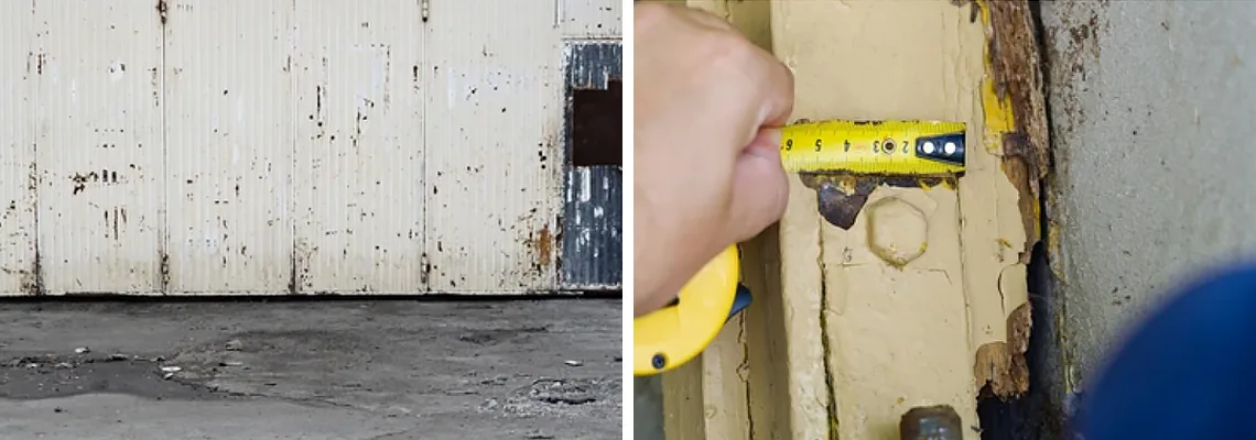 Lift Master Rusty Garage Doors in Niagara Falls, Ontario