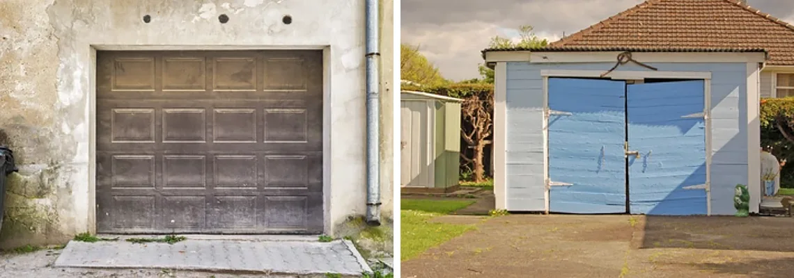 Rotten Steel Garage Door Repair in Niagara Falls, Ontario