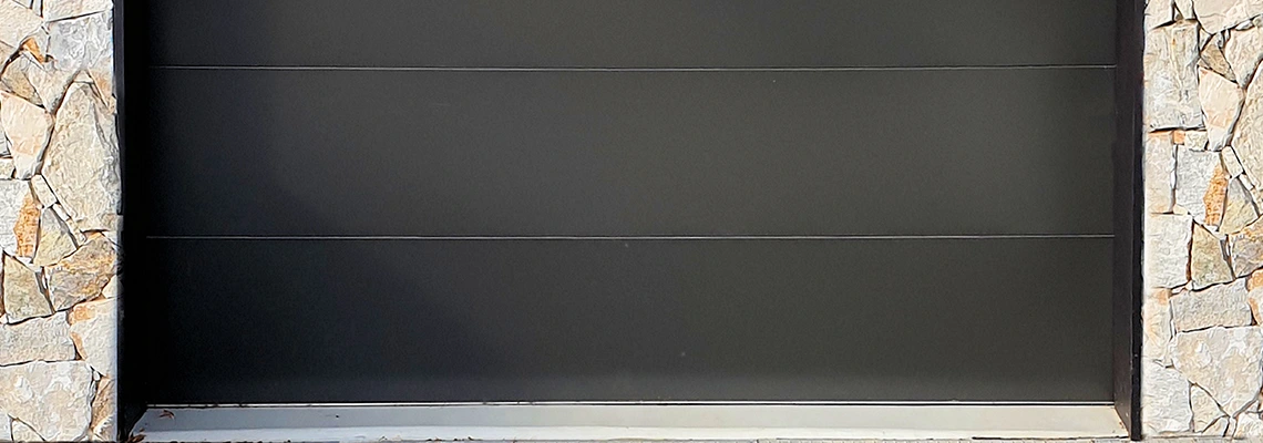 Overhead Black Garage Door Installation in Niagara Falls, Ontario
